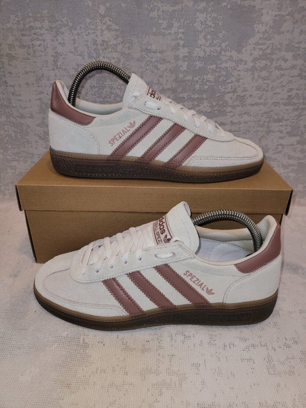 Adidas Handball Spezial Alumina Warm Clay White Brown Gum IH1510 Womens Size 7.5